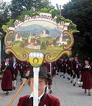 Samerberger Gebirgsschützen beim Historischen Oktoberfest in München (Foto: Hötzelsperger)